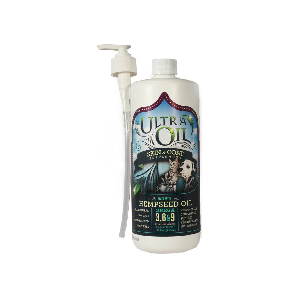 Ultra Oil Skin & Coat Supplement With Hempseed Oil - Image 2