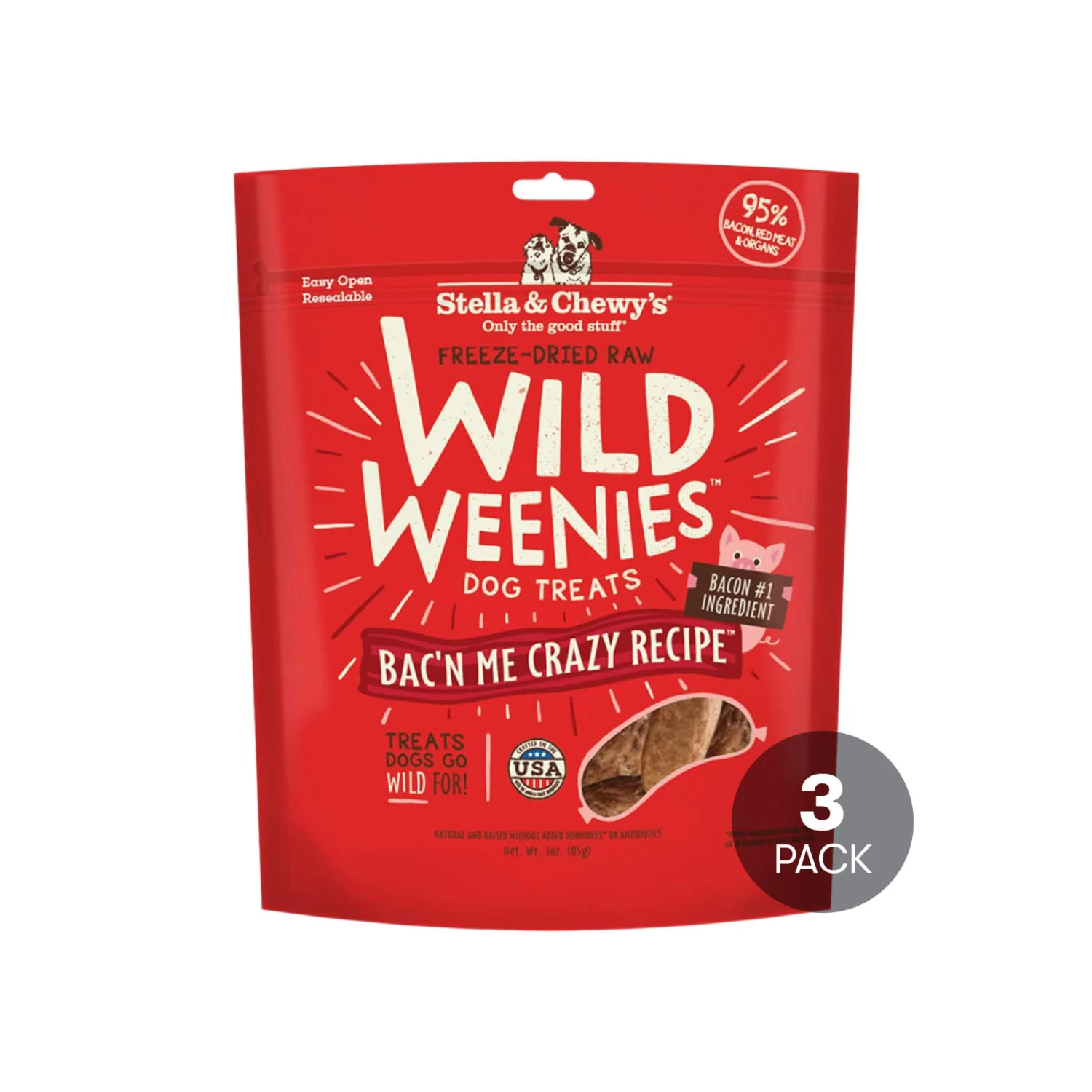 Stella & Chewy's Wild Weenies Raw Freeze-Dried Dog Treats - Image 8