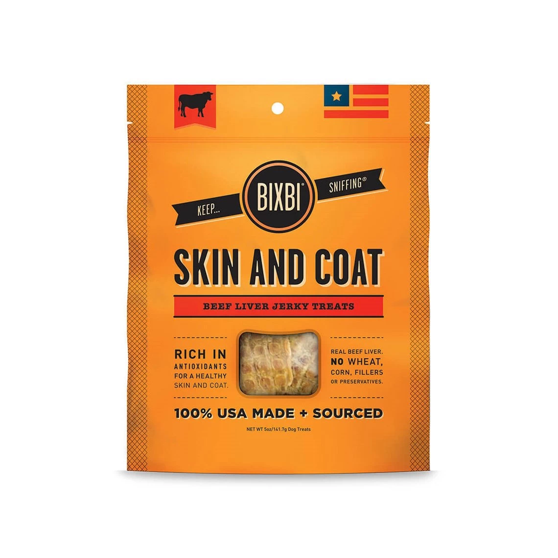 BIXBI Skin And Coat Functional Grain-Free Jerky Dog Treats - Image 2