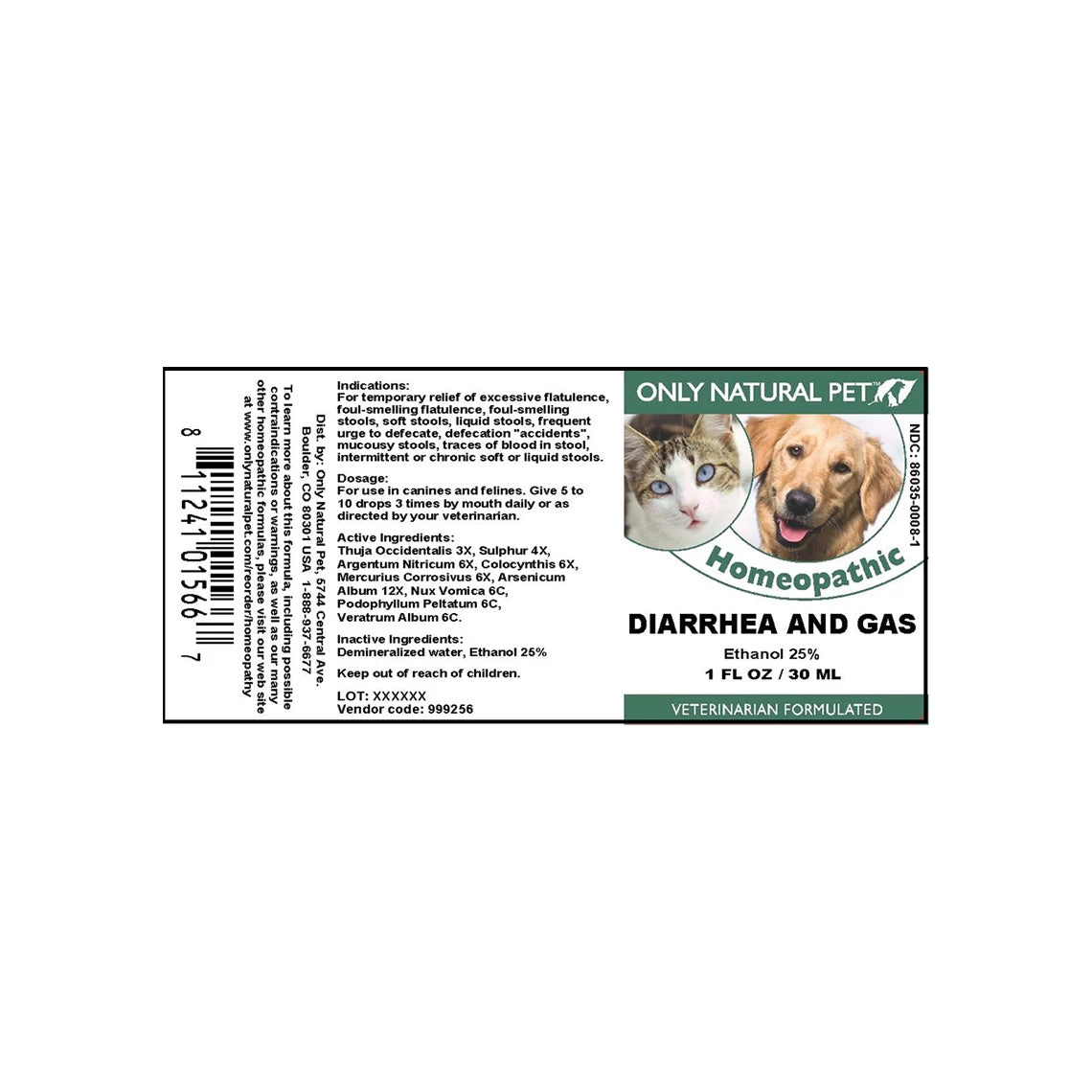Only Natural Pet Diarrhea & Gas Homeopathic Remedy For Dogs & Cats - Image 6