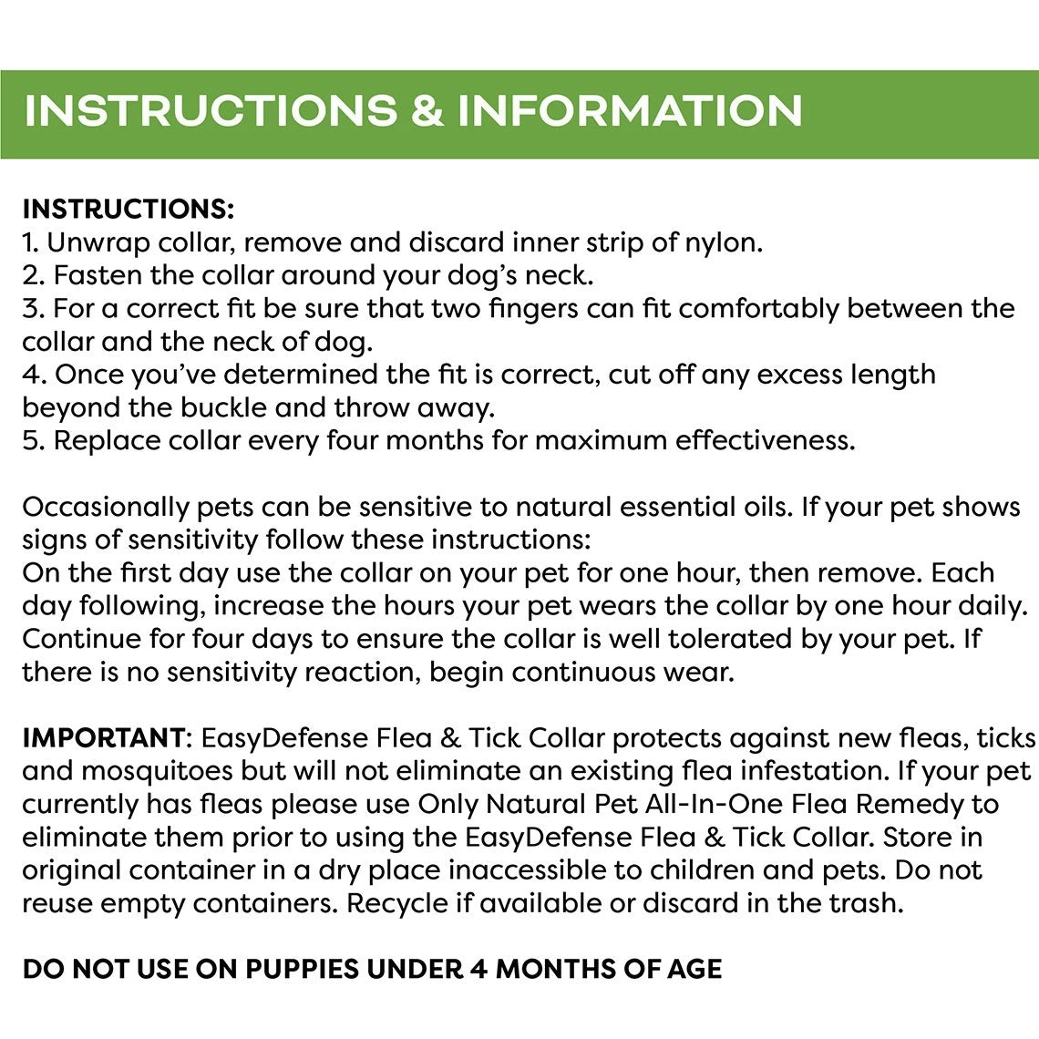 Only Natural Pet EasyDefense Flea & Tick Dog Collar Multi Pack - Image 5