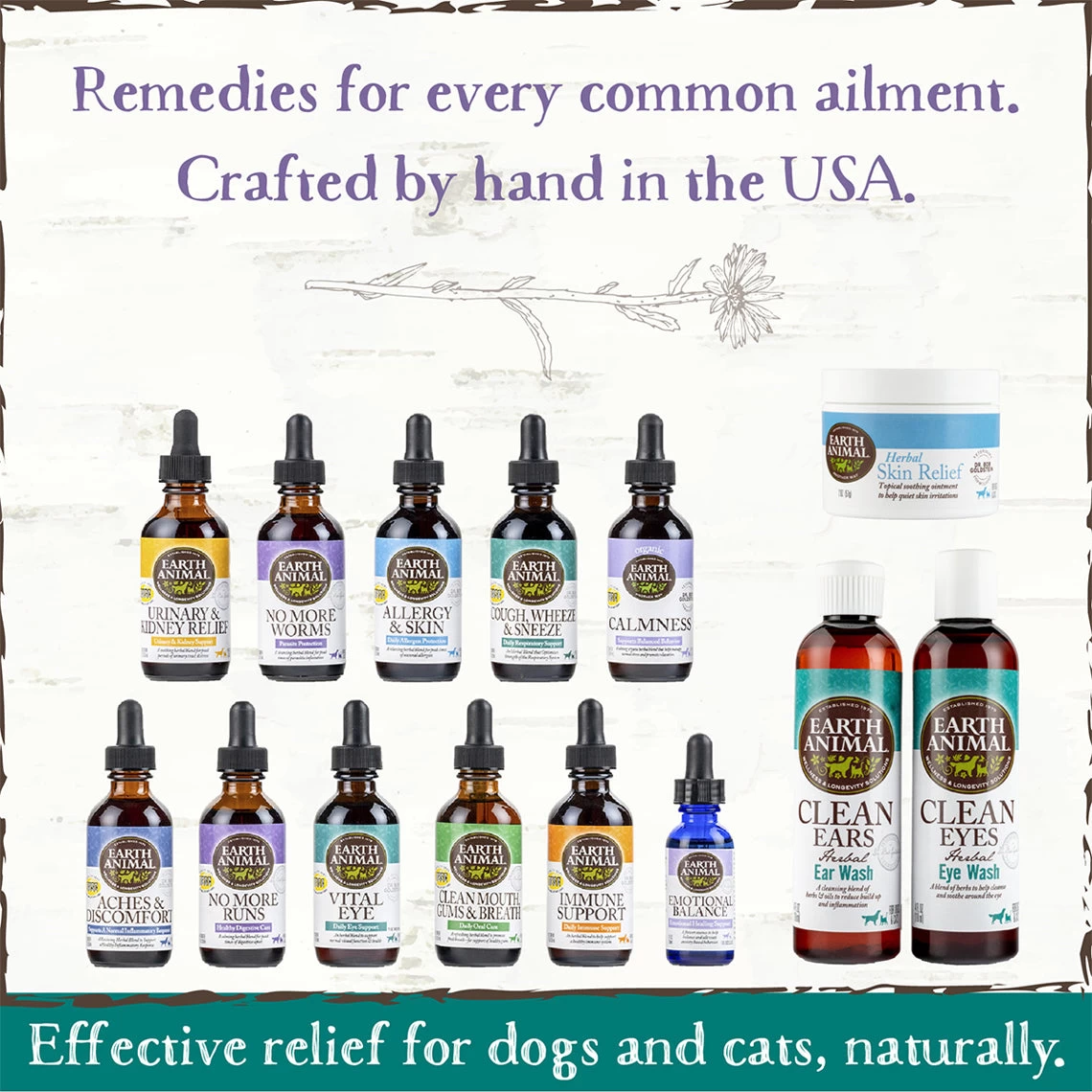 Earth Animal Herbal Topical Remedies Clean Eyes Wash For Dogs - Image 4