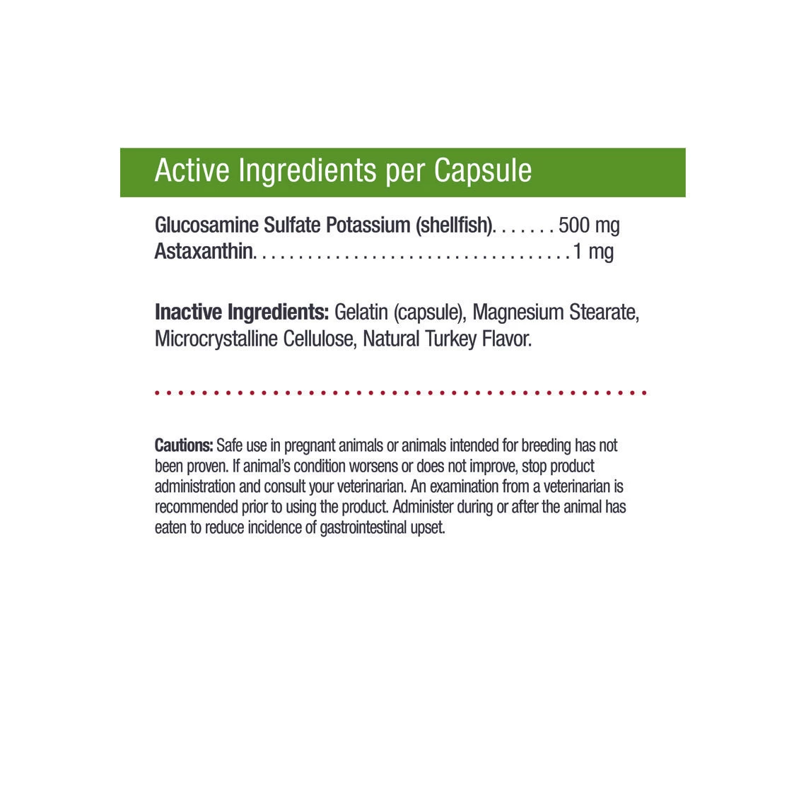 Only Natural Pet Glucosamine + Asta Joint Supplement For Dogs & Cats - Image 2