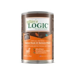Nature's Logic Canine Duck & Salmon Feast 13.2 Oz Canned Wet Food For Dogs