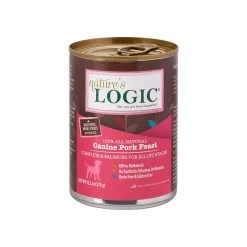 Nature's Logic Canine Pork Feast 13.2 Oz Canned Wet Food For Dogs