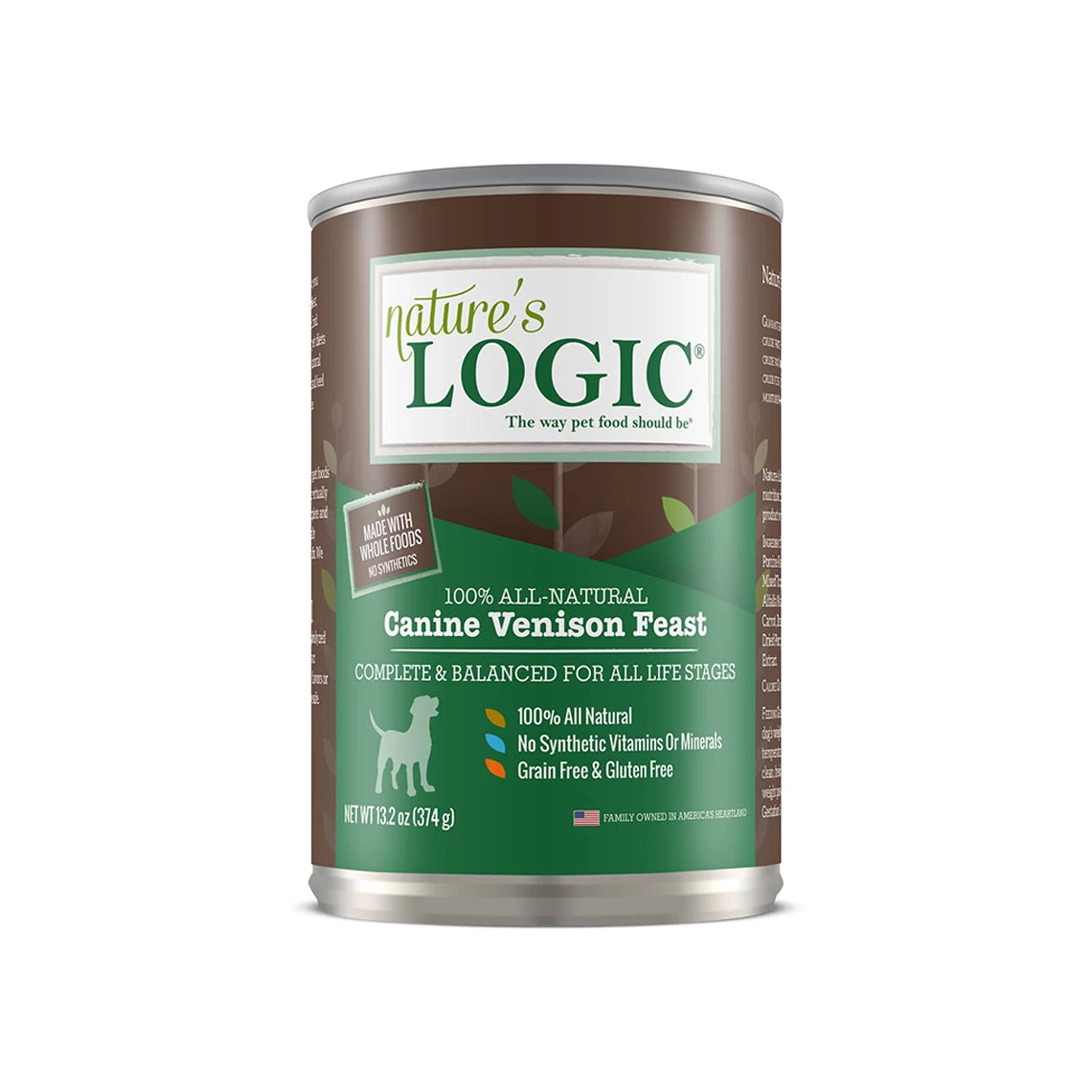 Nature's Logic Canine Venison Feast 13.2 Oz Canned Wet Food For Dogs