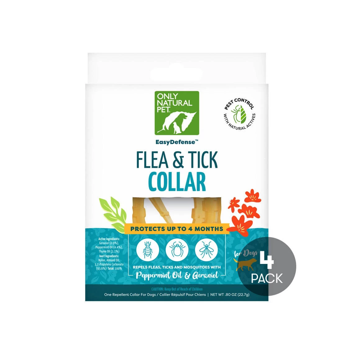Only Natural Pet EasyDefense Flea & Tick Dog Collar Multi Pack