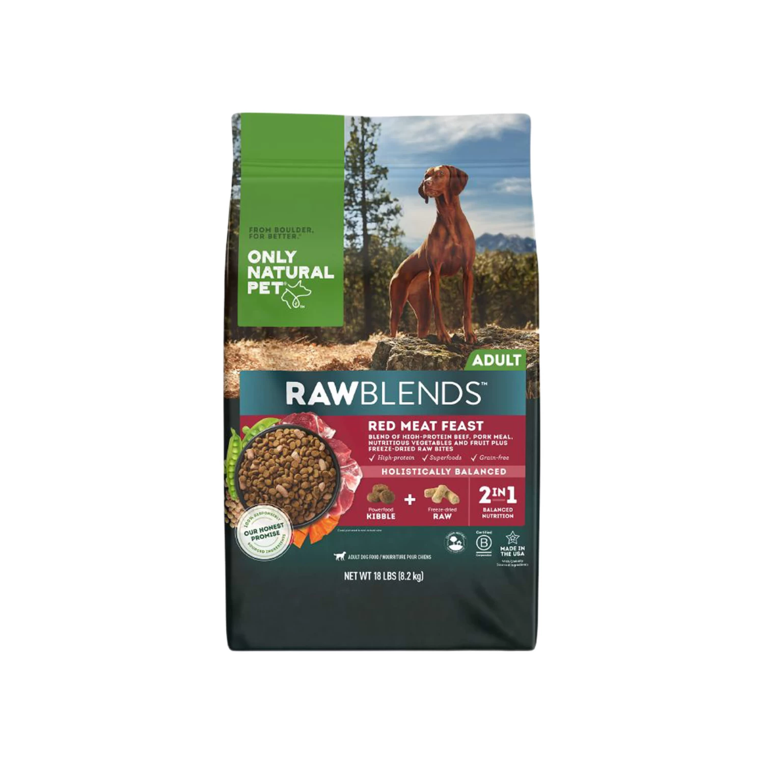 Only Natural Pet Raw Blends Red Meat Feast Raw Grain Free Dog Food - Image 2