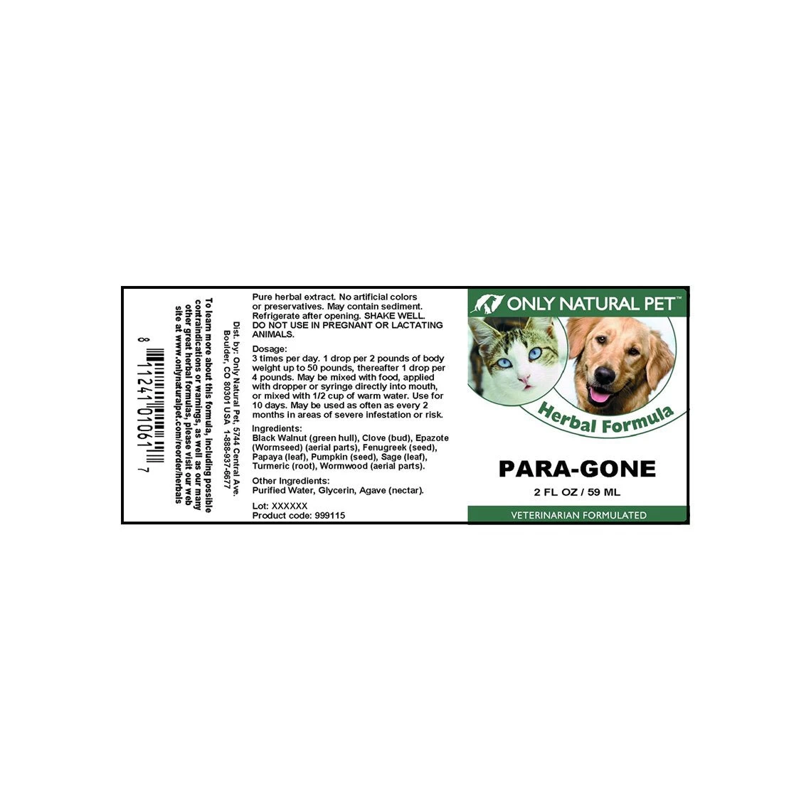 Only Natural Pet Para-Gone Herbal Formula - Image 6