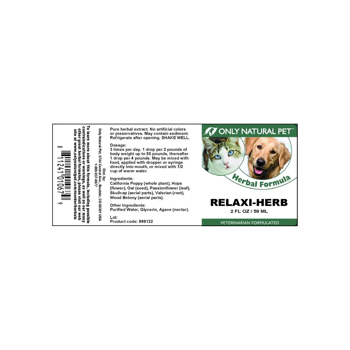 Only Natural Pet Relaxi-Herb Herbal Formula - Image 8