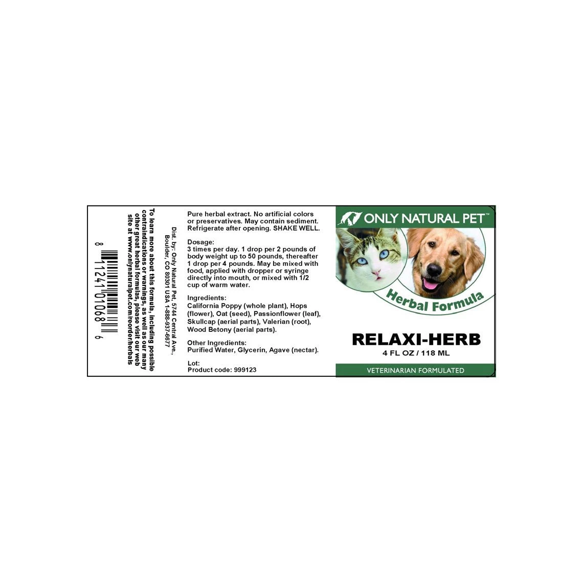 Only Natural Pet Relaxi-Herb Herbal Formula - Image 7
