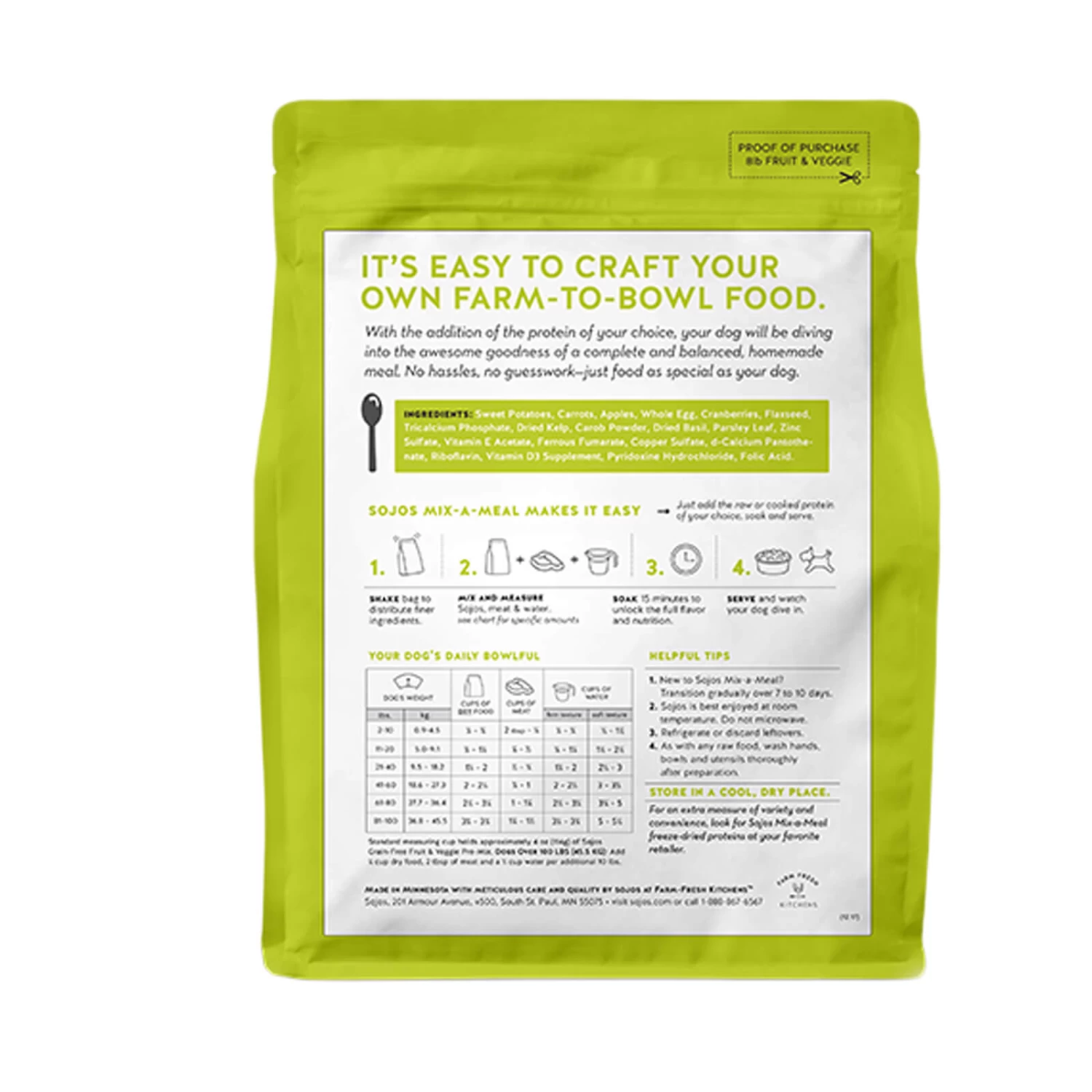 Sojos Grain-Free Dog Food Mix - Image 2