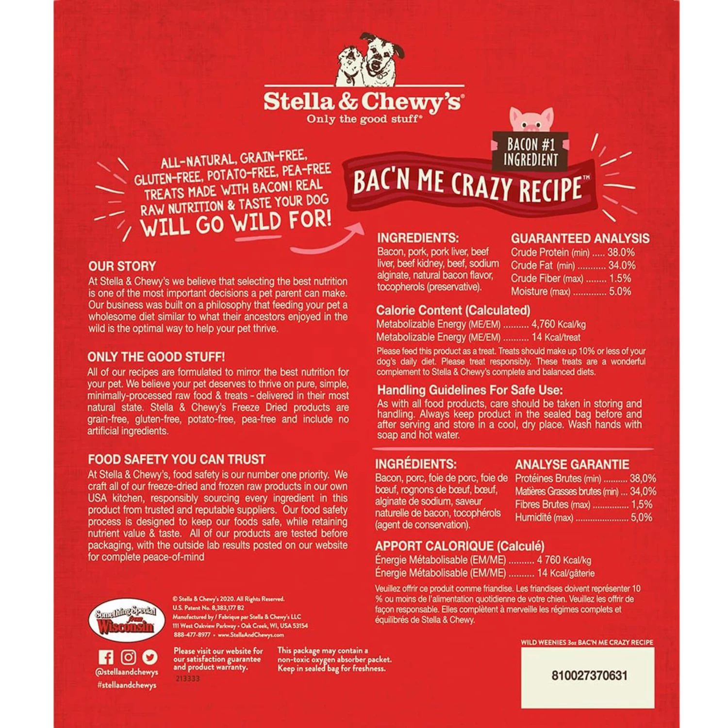 Stella & Chewy's Wild Weenies Raw Freeze-Dried Dog Treats - Image 6