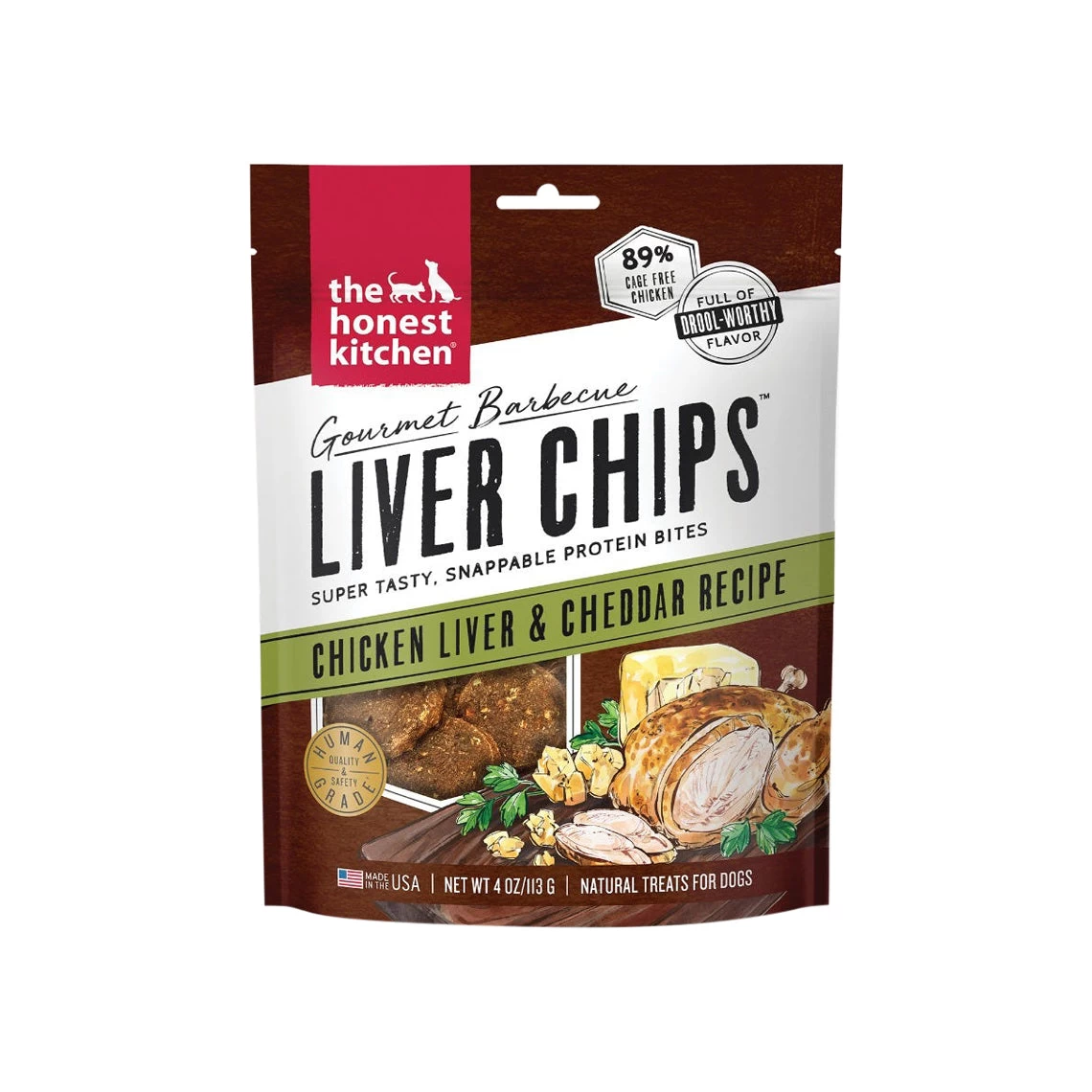 The Honest Kitchen Gourmet Barbecue Liver Chips 4 Oz Treats For Dogs - Image 4
