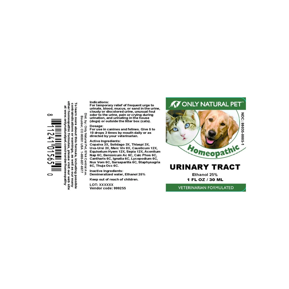 Only Natural Pet Urinary Tract Homeopathic Remedy - Image 6