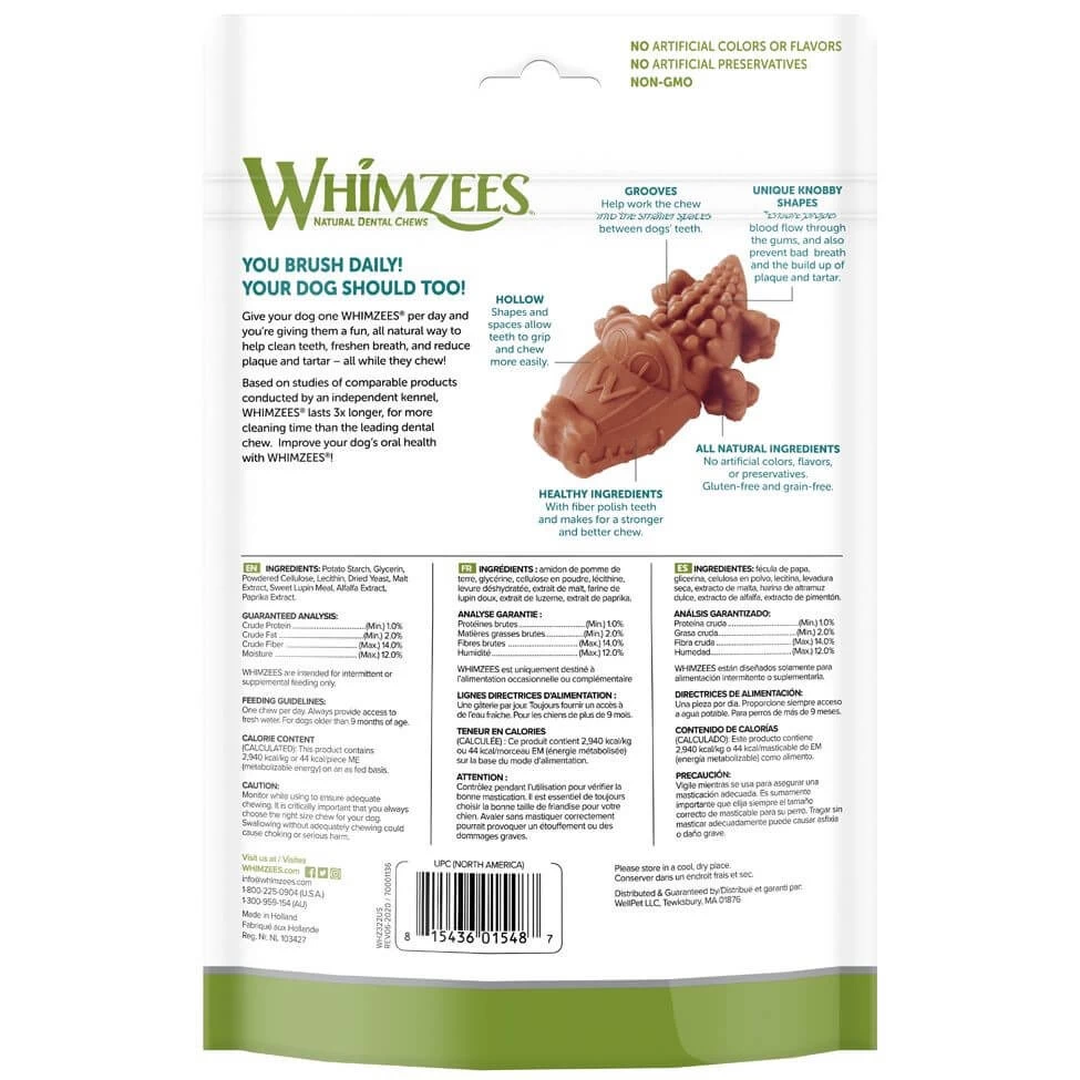 Whimzees Vegetarian Dental Chews For Dogs - Image 3