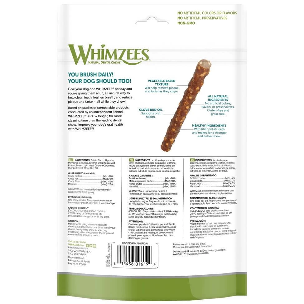 Whimzees Vegetarian Dental Chews For Dogs - Image 7